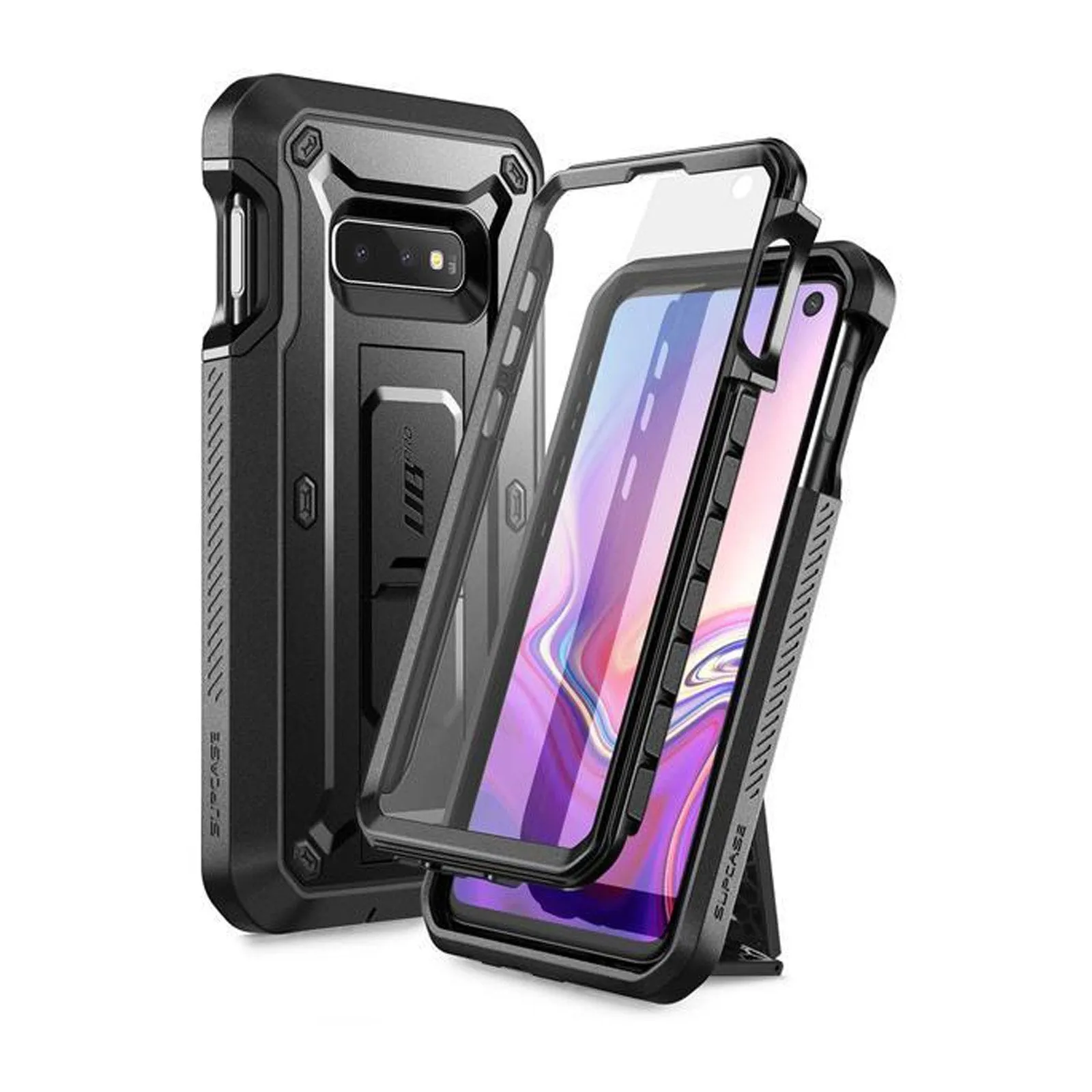 Affordable Luxury Galaxy S10e Unicorn Beetle Pro Full Body Rugged Holster Case-Black  Stylish & Comfortable