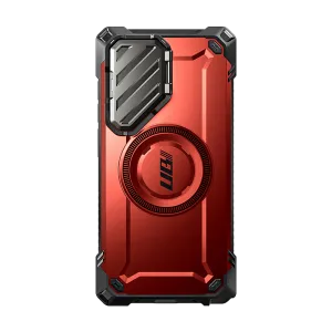 Affordable Luxury Galaxy S24 Ultra Unicorn Beetle MAG XT Bumper Case -Metallic Red  Limited Stock!