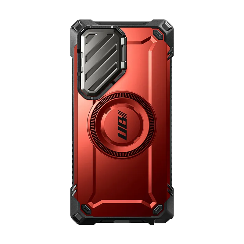 Affordable Luxury Galaxy S24 Ultra Unicorn Beetle MAG XT Bumper Case -Metallic Red  Limited Stock!