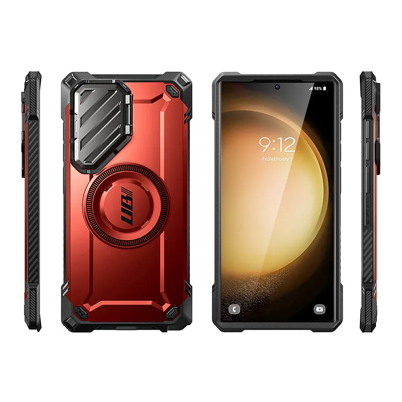 Affordable Luxury Galaxy S24 Ultra Unicorn Beetle MAG XT Bumper Case -Metallic Red  Limited Stock!