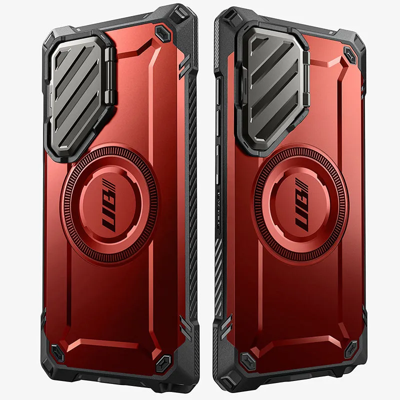 Affordable Luxury Galaxy S24 Ultra Unicorn Beetle MAG XT Bumper Case -Metallic Red  Limited Stock!
