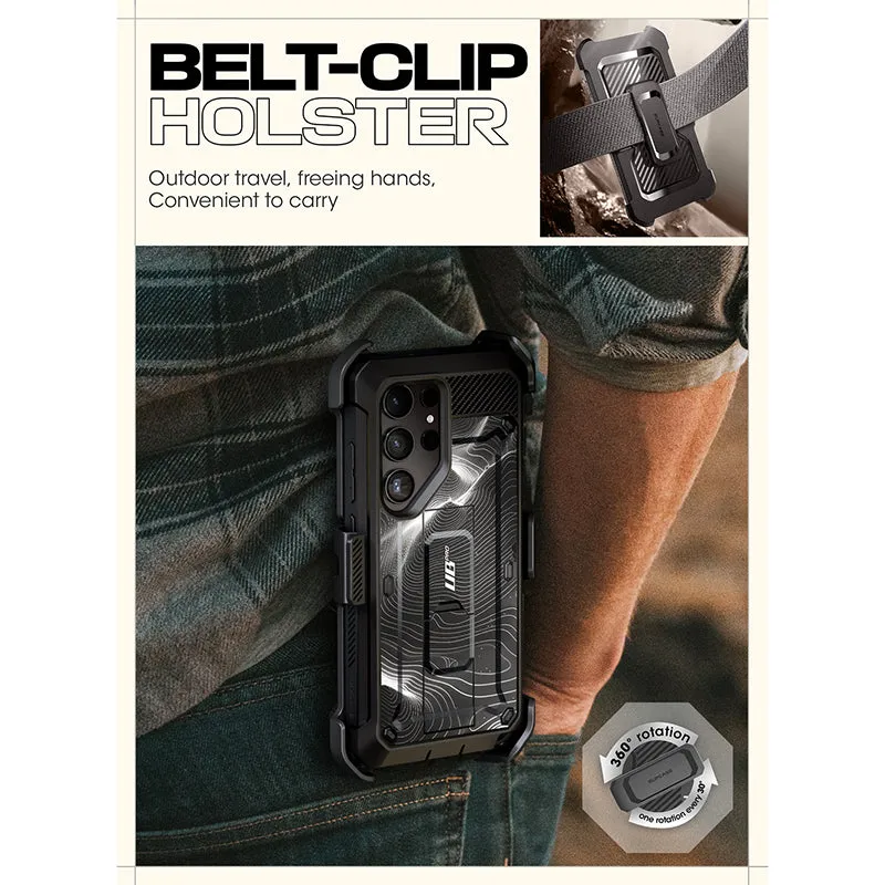 Affordable Luxury Galaxy S24 Ultra Unicorn Beetle PRO Rugged Case-Black Ripple  Almost Sold Out!