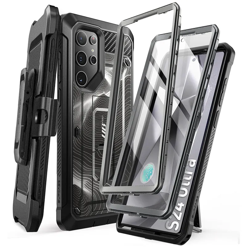 Affordable Luxury Galaxy S24 Ultra Unicorn Beetle PRO Rugged Case-Black Ripple  Almost Sold Out!