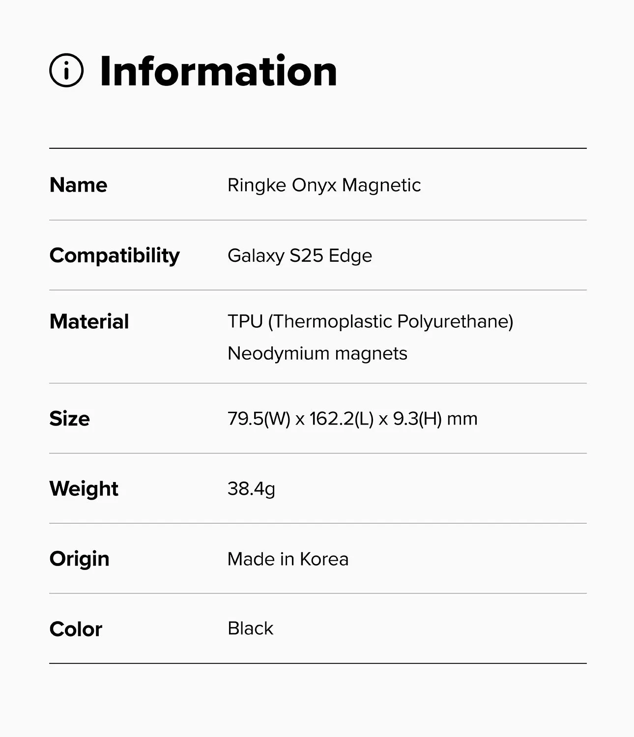 Affordable Luxury Galaxy S25 Edge Case | Onyx Magnetic  Almost Gone!