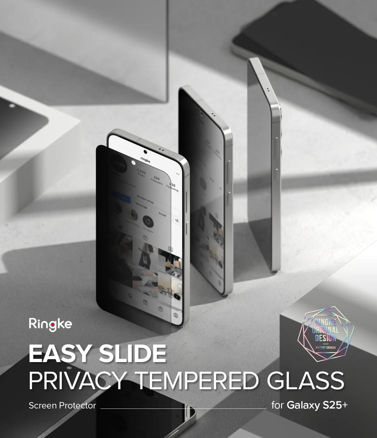 Affordable Luxury Galaxy S25 Plus Screen Protector | Easy Slide Privacy Tempered Glass  Limited Release!
