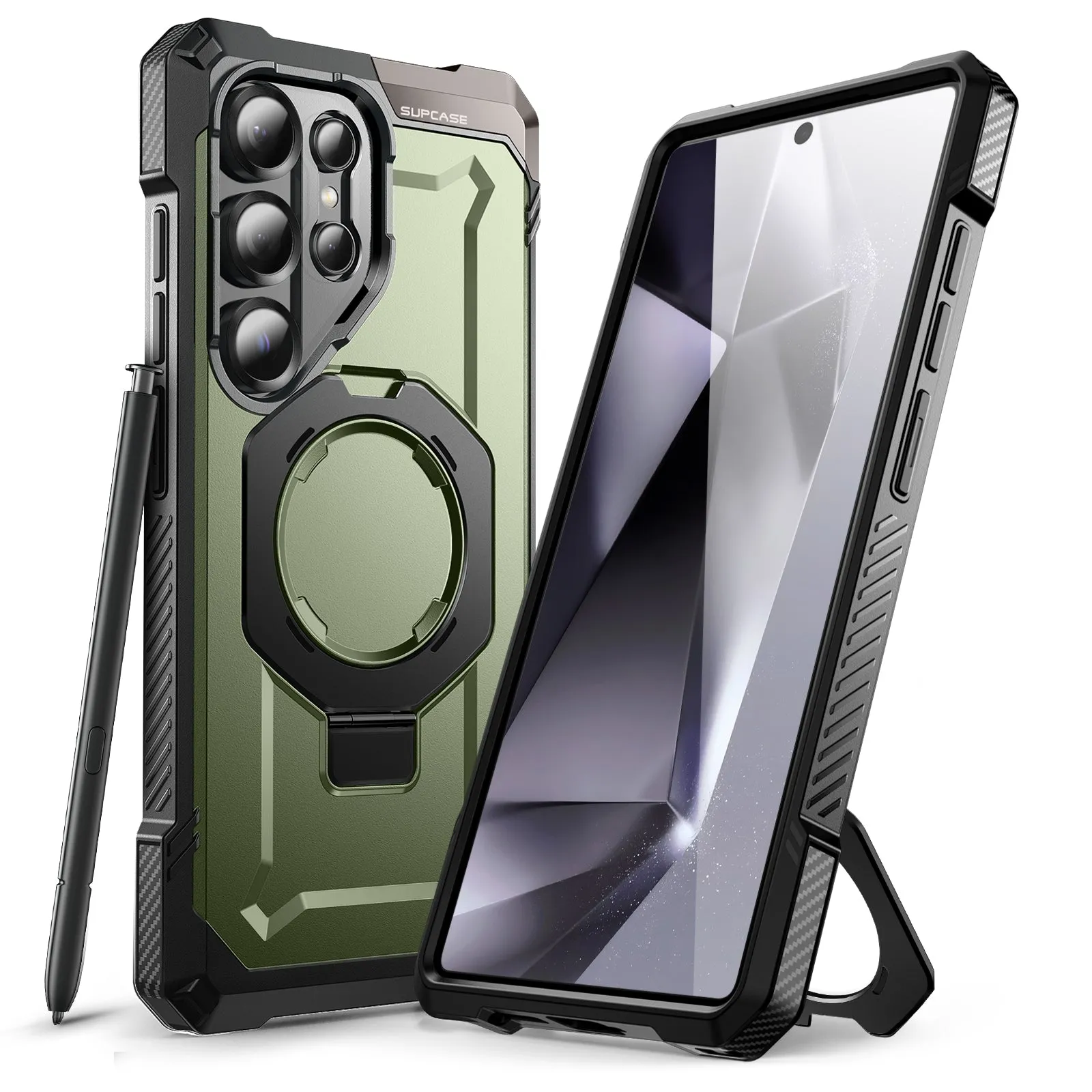 Affordable Luxury Galaxy S25 Ultra UB Grip MagSafe Phone Case-Dark Green  Limited Release!