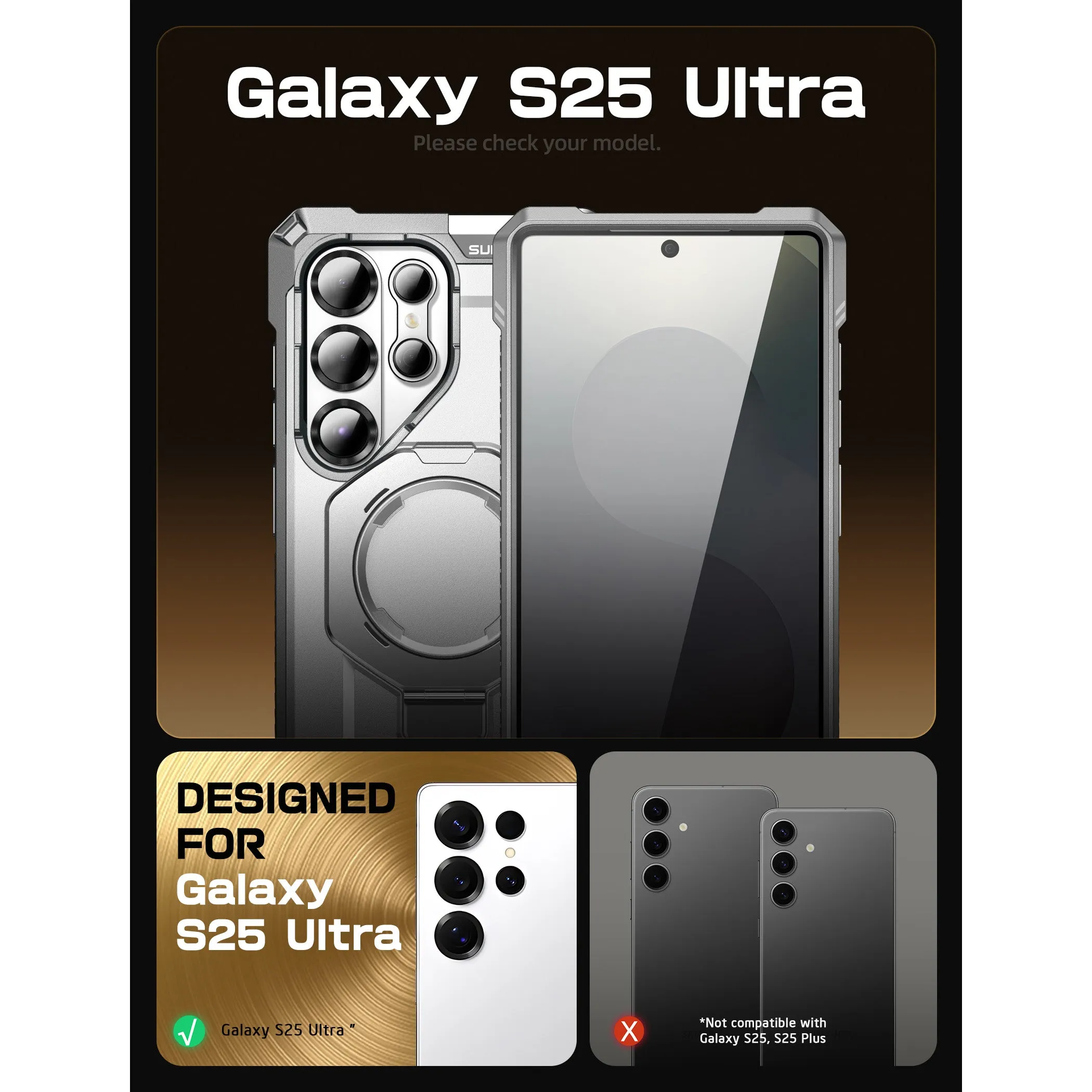 Affordable Luxury Galaxy S25 Ultra UB Grip MagSafe Phone Case-White  Limited Stock!