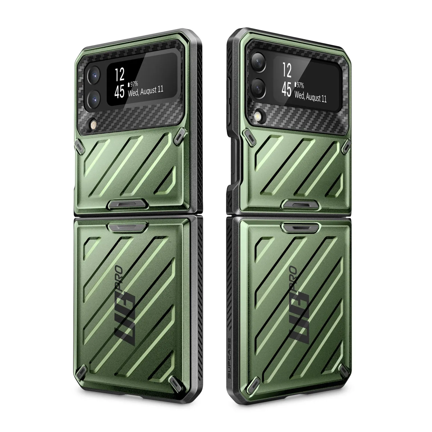 Affordable Luxury Galaxy Z Flip4 Unicorn Beetle PRO Rugged Case with Belt Clip-Dark Green  Limited Release!
