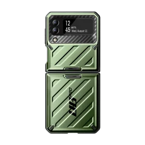 Affordable Luxury Galaxy Z Flip4 Unicorn Beetle PRO Rugged Case with Belt Clip-Dark Green  Limited Release!