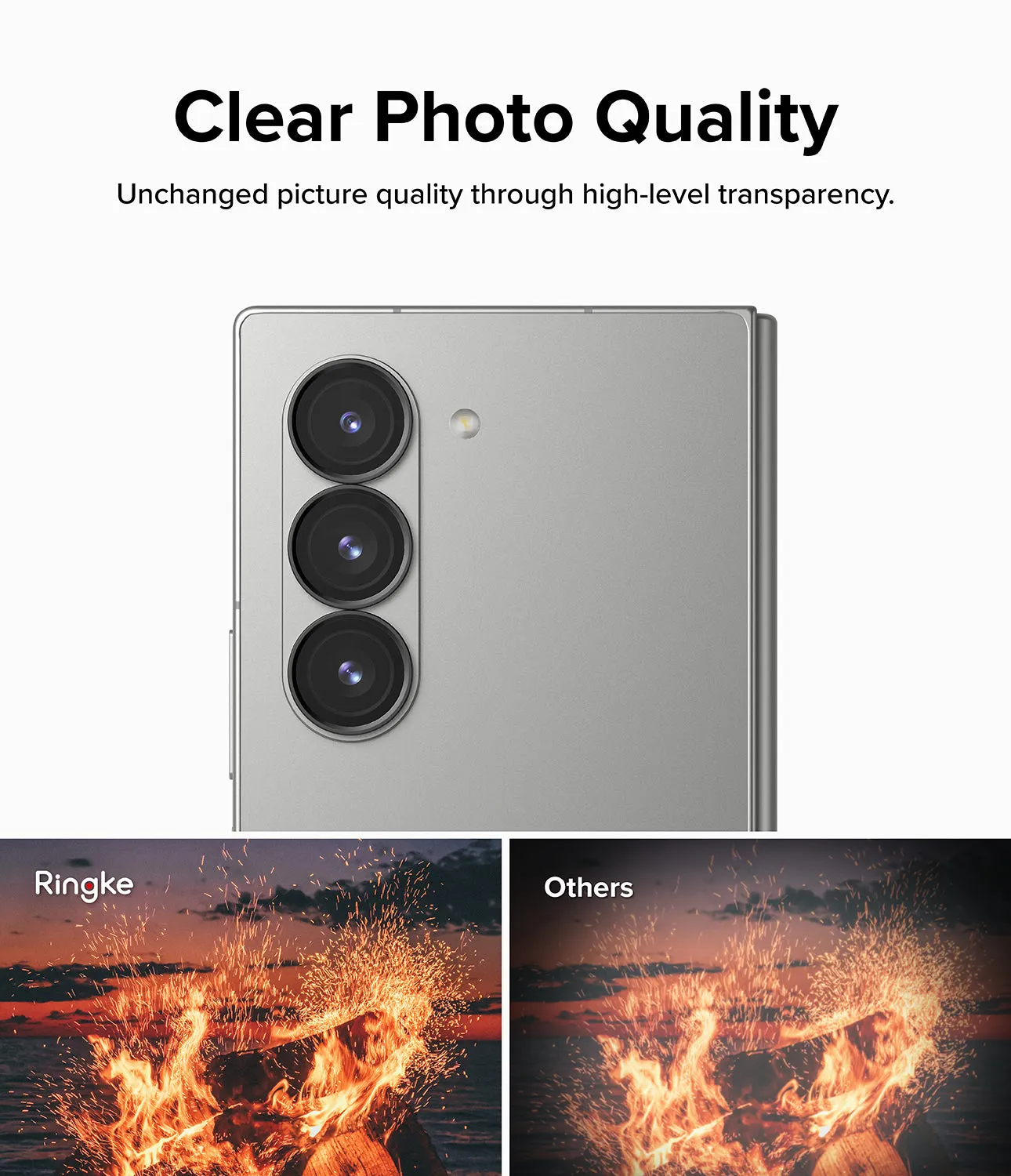 Affordable Luxury Galaxy Z Fold 6 | Camera Lens Frame Glass (2 Pack)  Last Chance!