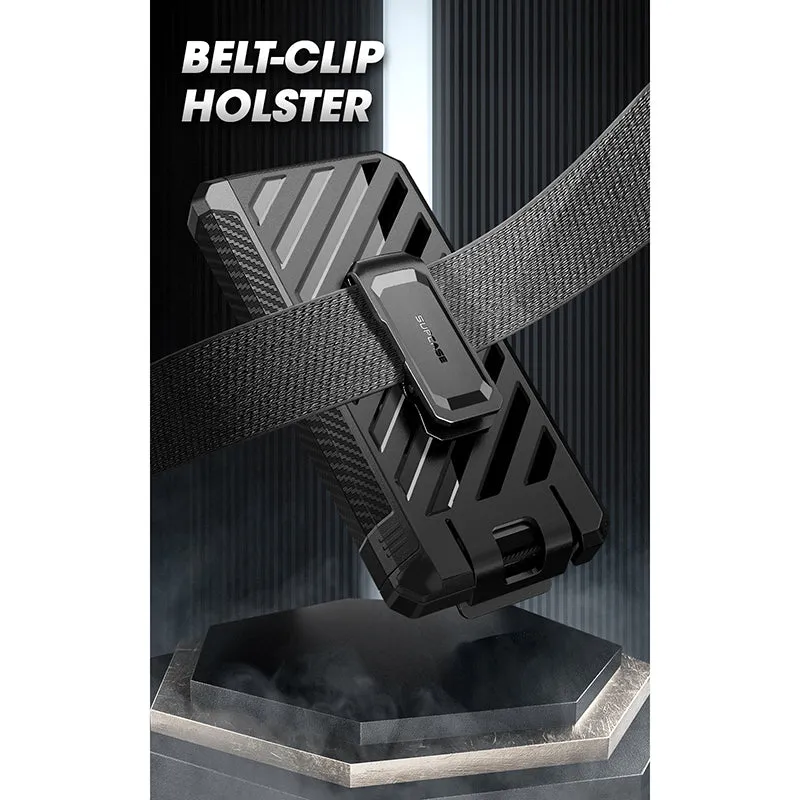 Affordable Luxury Galaxy Z Fold5 Unicorn Beetle Kickstand Case with Screen Protector-Black  Limited Availability!