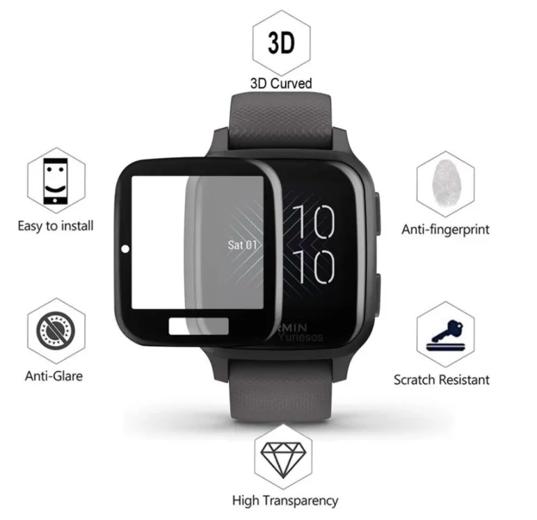 Affordable Luxury Garmin Venu SQ screen protector  Today Only!
