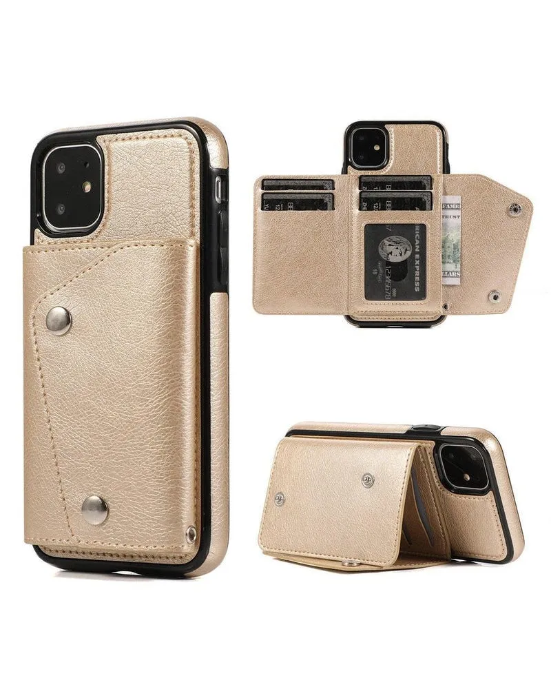 Affordable Luxury Gold Vegan Leather | Wallet Case  Limited Stock!