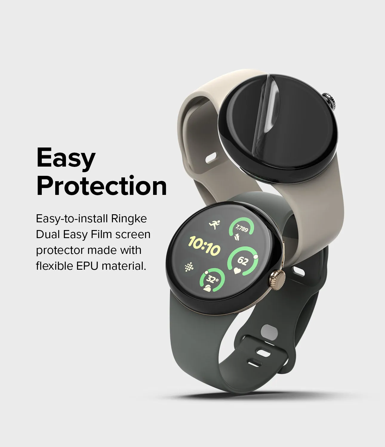 Affordable Luxury Google Pixel Watch 3 41mm Screen Protector | Dual Easy Film (3P)  Last Chance!