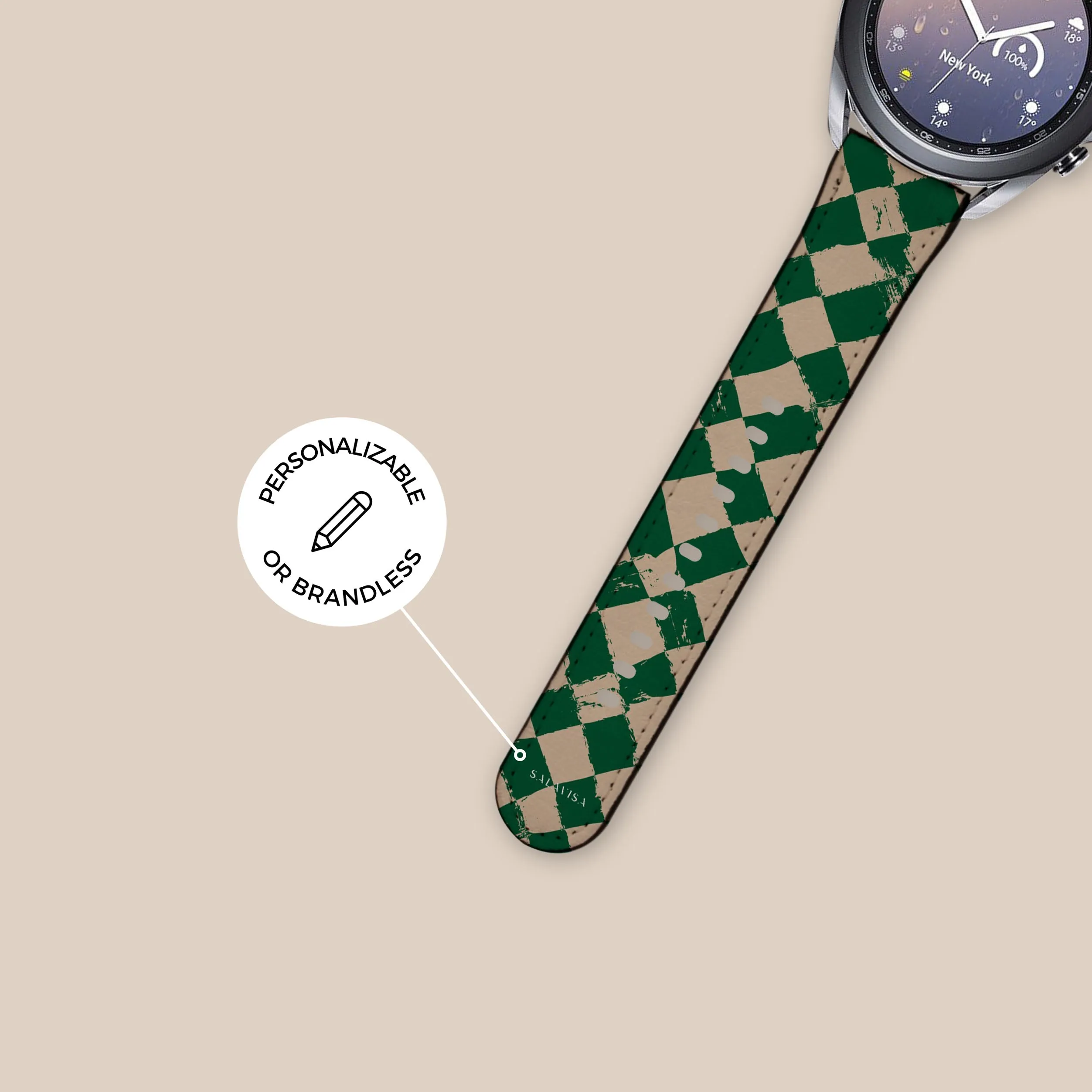 Affordable Luxury Green Chess Galaxy Watch Band  Limited Release!
