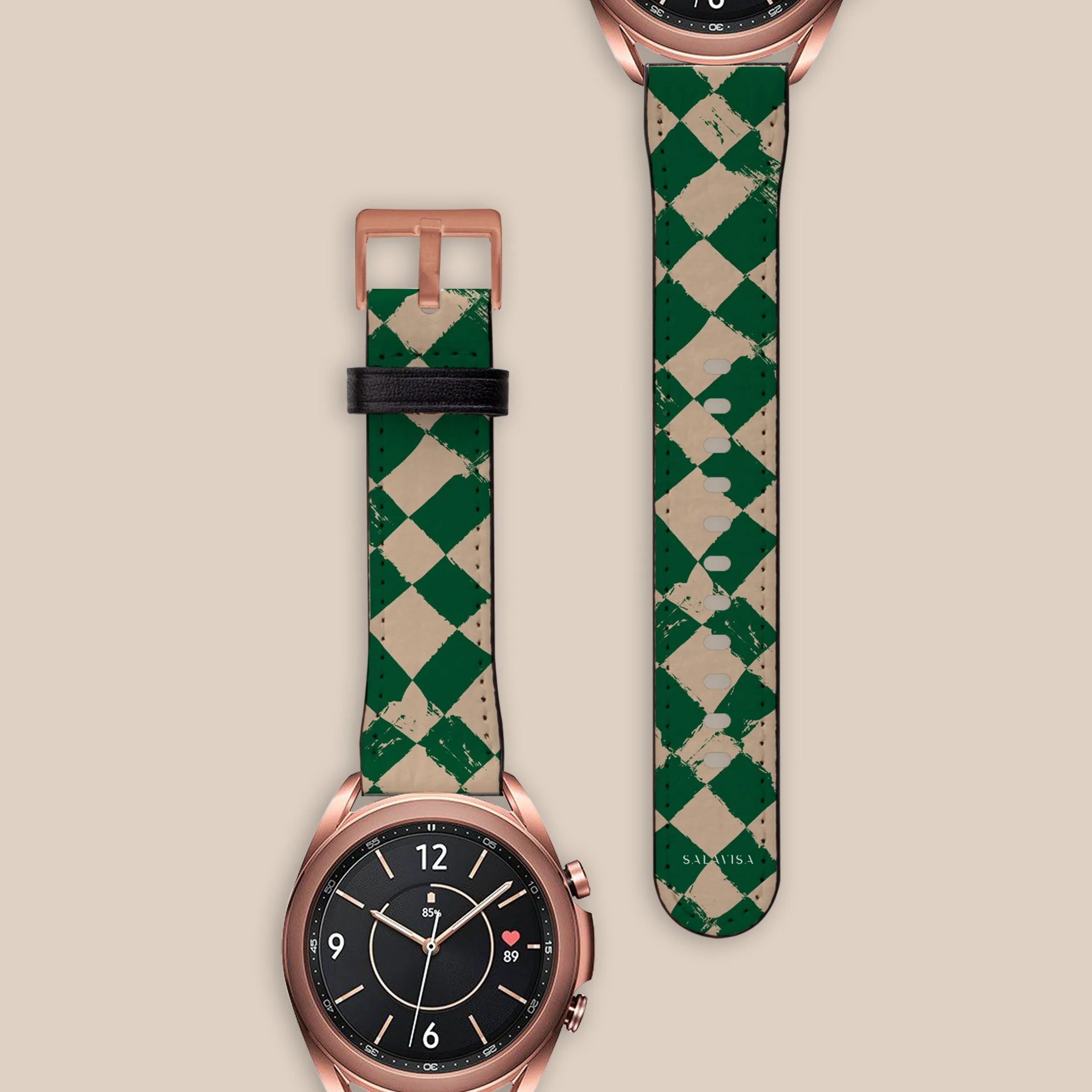 Affordable Luxury Green Chess Galaxy Watch Band  Limited Release!