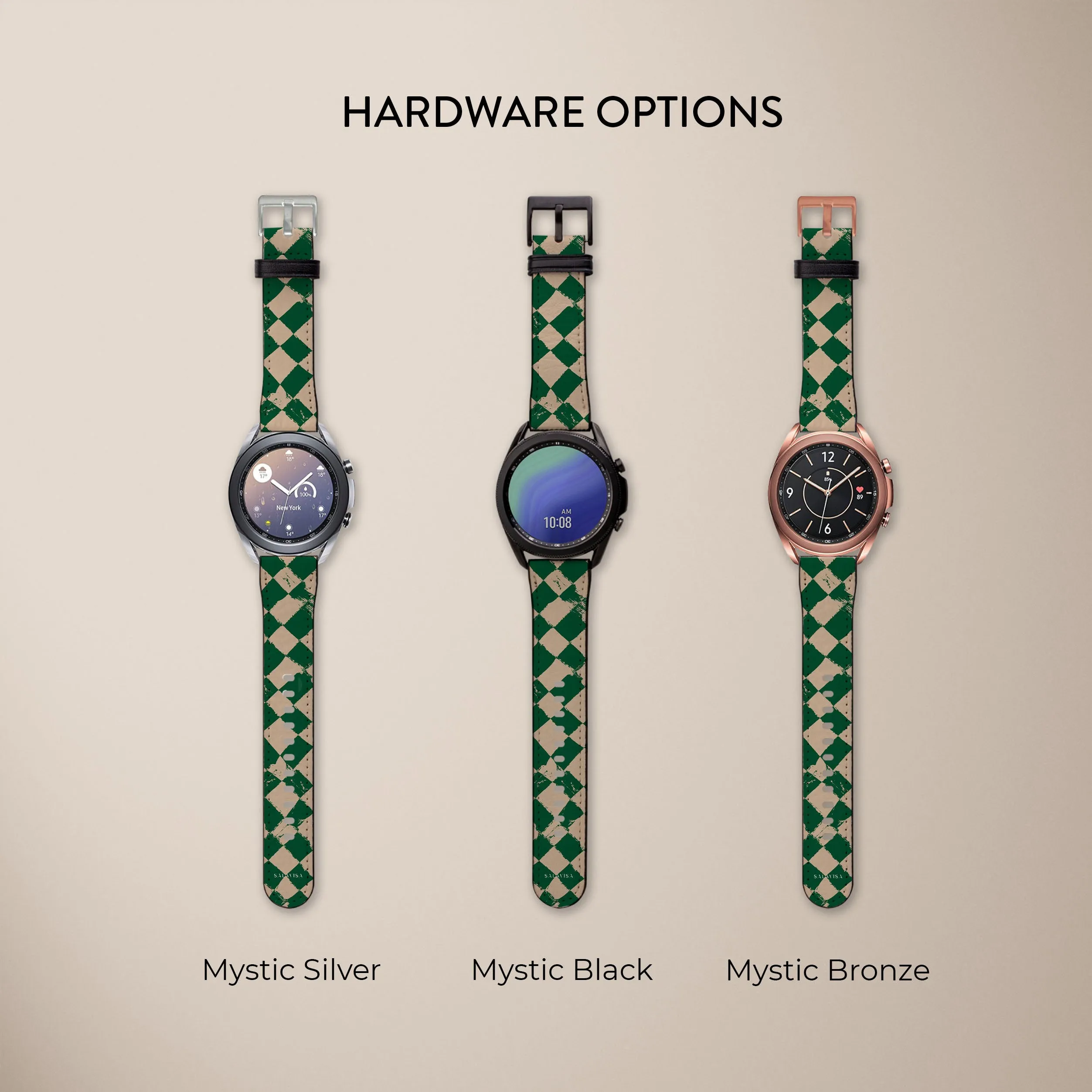 Affordable Luxury Green Chess Galaxy Watch Band  Limited Release!