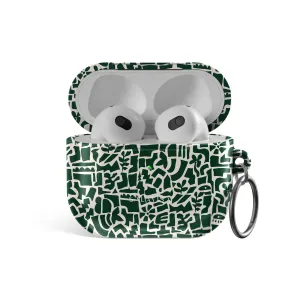 Affordable Luxury Green Maze AirPods Case  Last Chance!