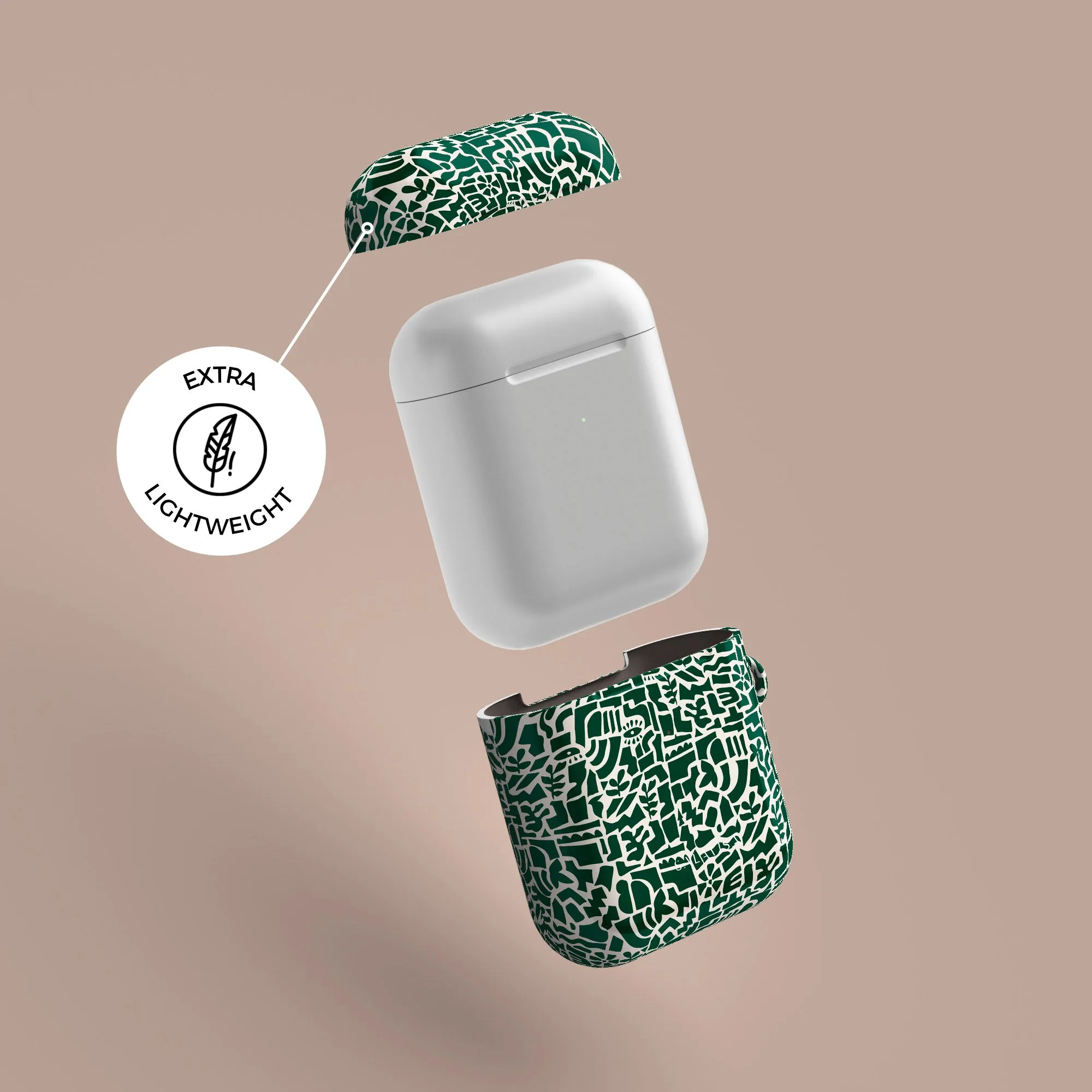 Affordable Luxury Green Maze AirPods Case  Last Chance!