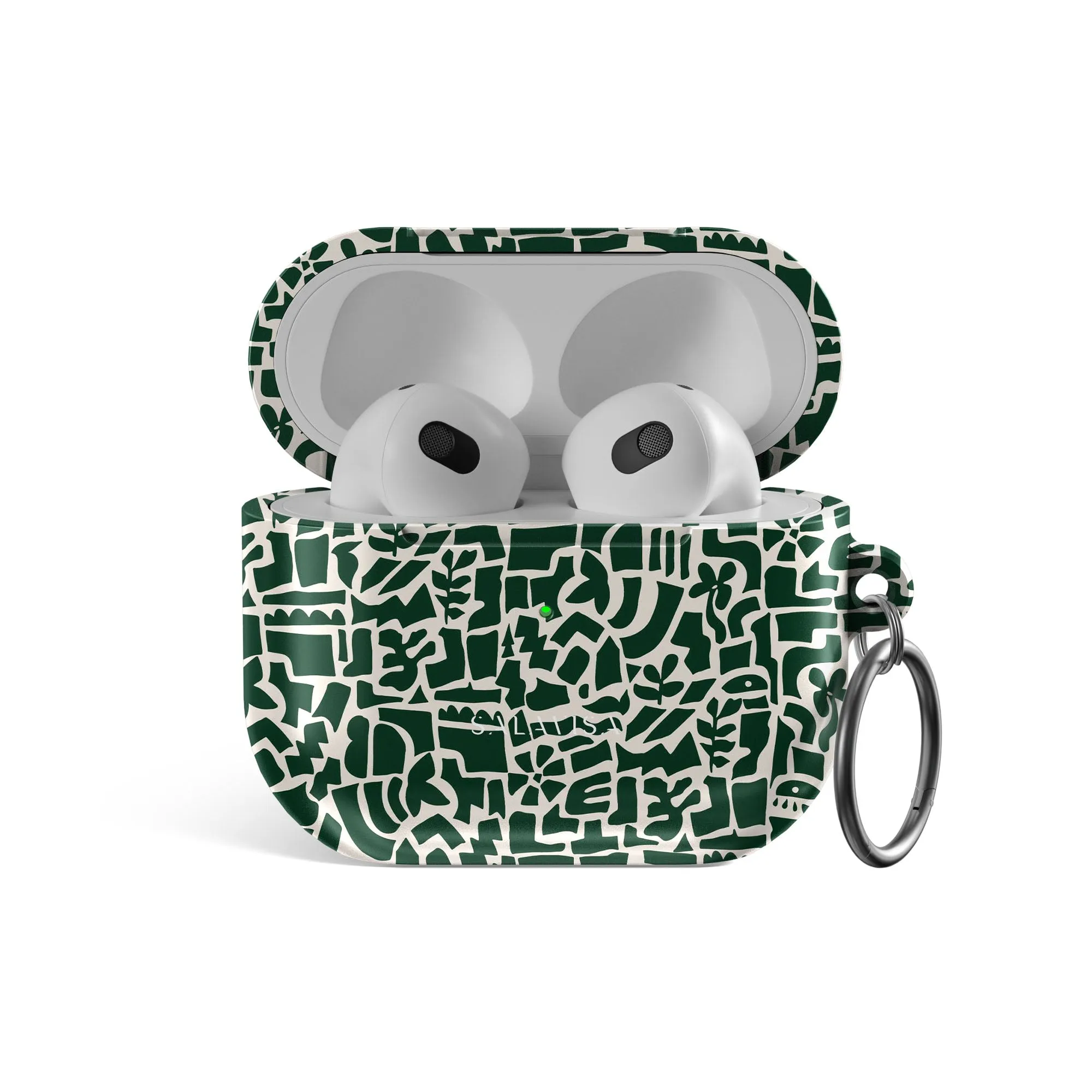 Affordable Luxury Green Maze AirPods Case  Last Chance!