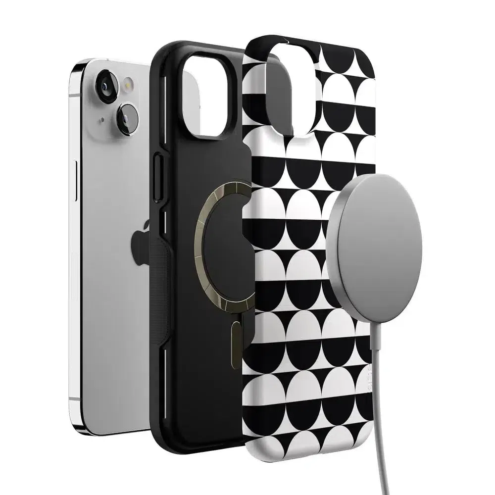 Affordable Luxury Half Moon | High Contrast Design Case  Last Few Pieces!