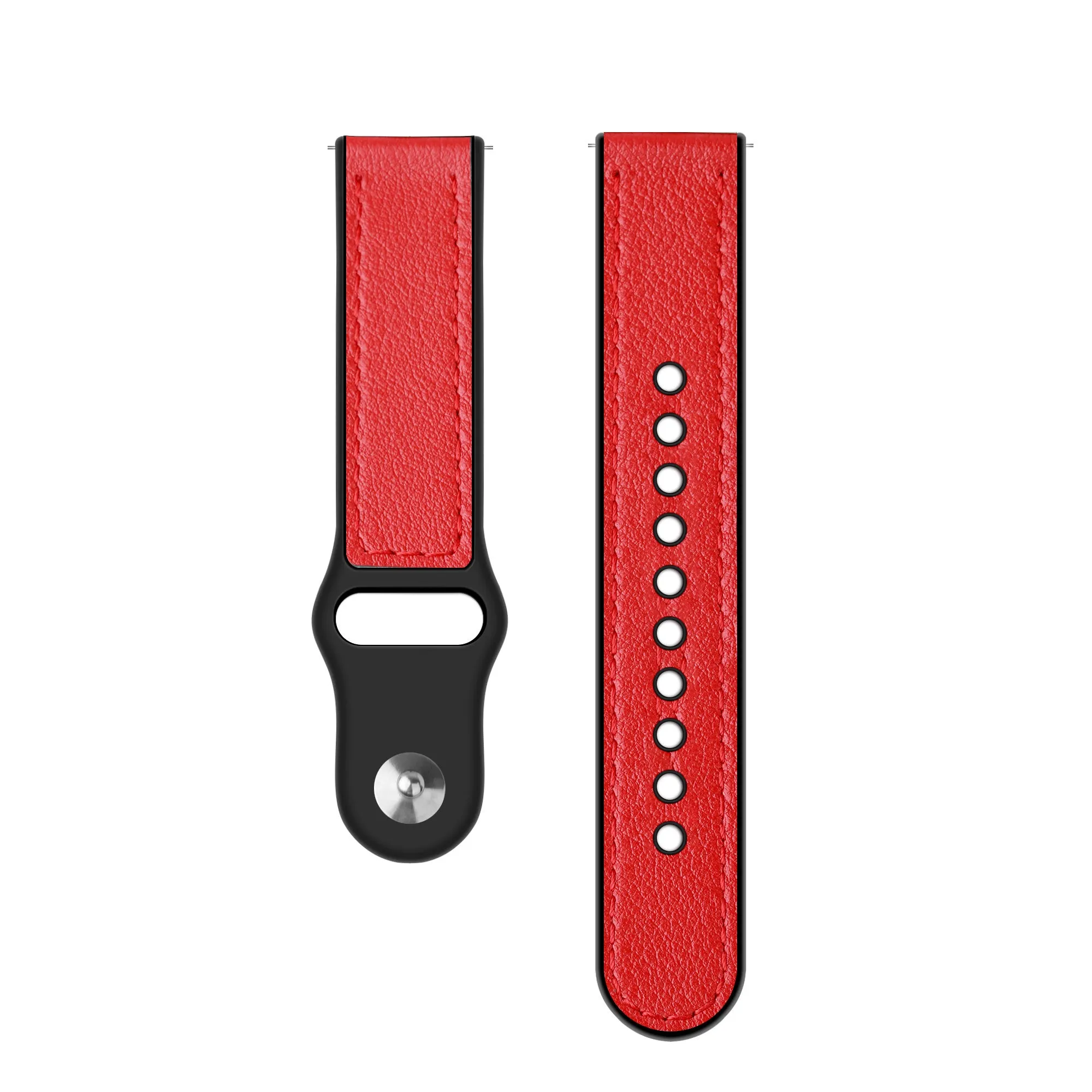Affordable Luxury Huawei Watch 3 (Pro) Hybrid Leather Strap (Red)  Today Only!