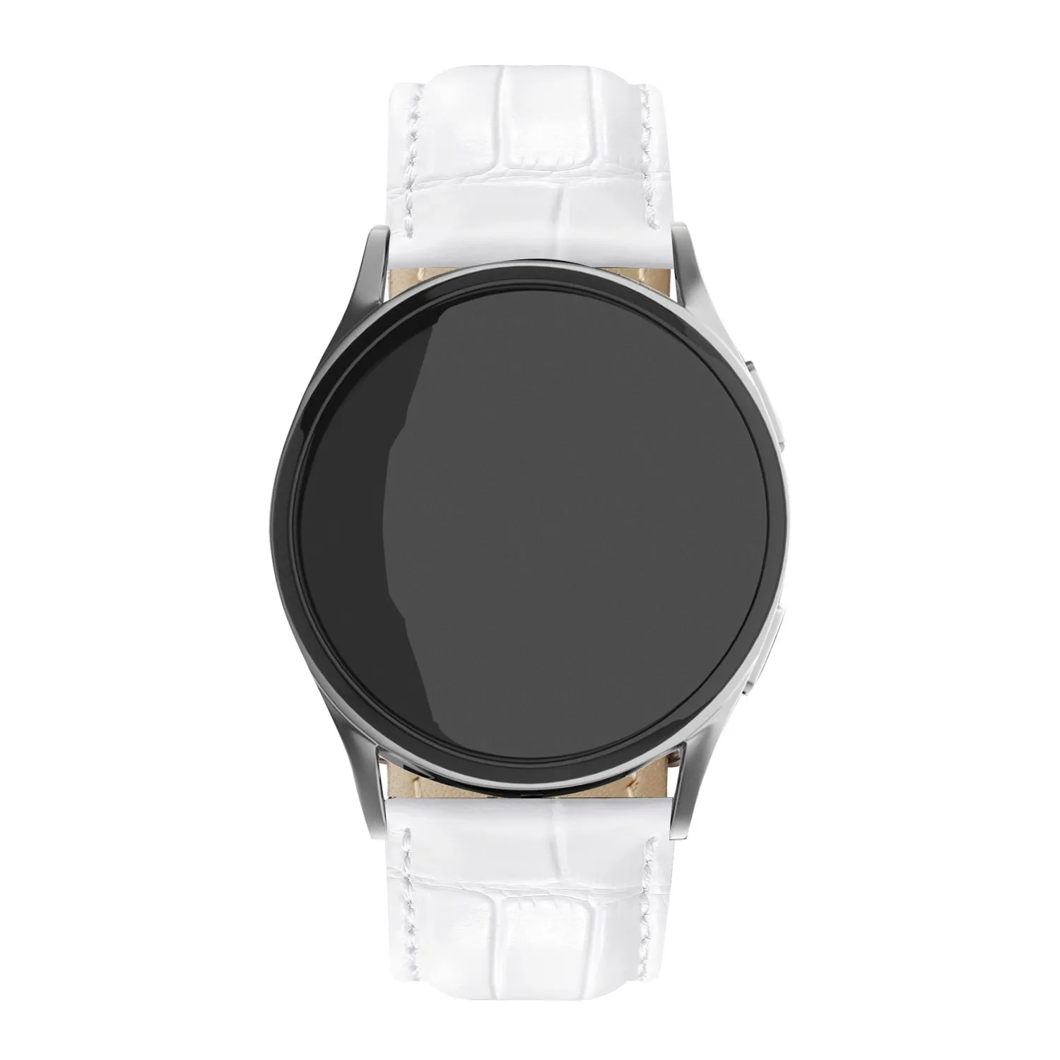 Affordable Luxury Huawei Watch 3 (Pro) Leather Strap Crocodile Grain (White)  Going Fast!