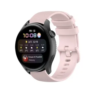 Affordable Luxury Huawei Watch 3 (Pro) Premium Silicone Strap (Pink)  Today Only!