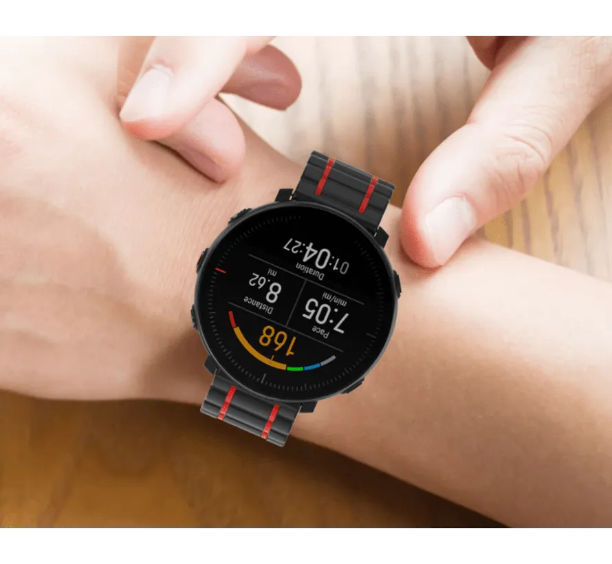 Affordable Luxury Huawei Watch 3 (Pro) Silicone Strap Tough (Black/Red)  Almost Sold Out!
