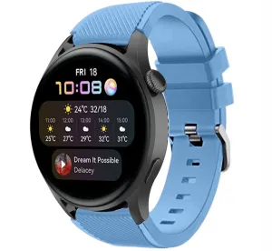 Affordable Luxury Huawei Watch 3 (Pro) Silicone Strap with Buckle (Baby Blue)  Going Fast!