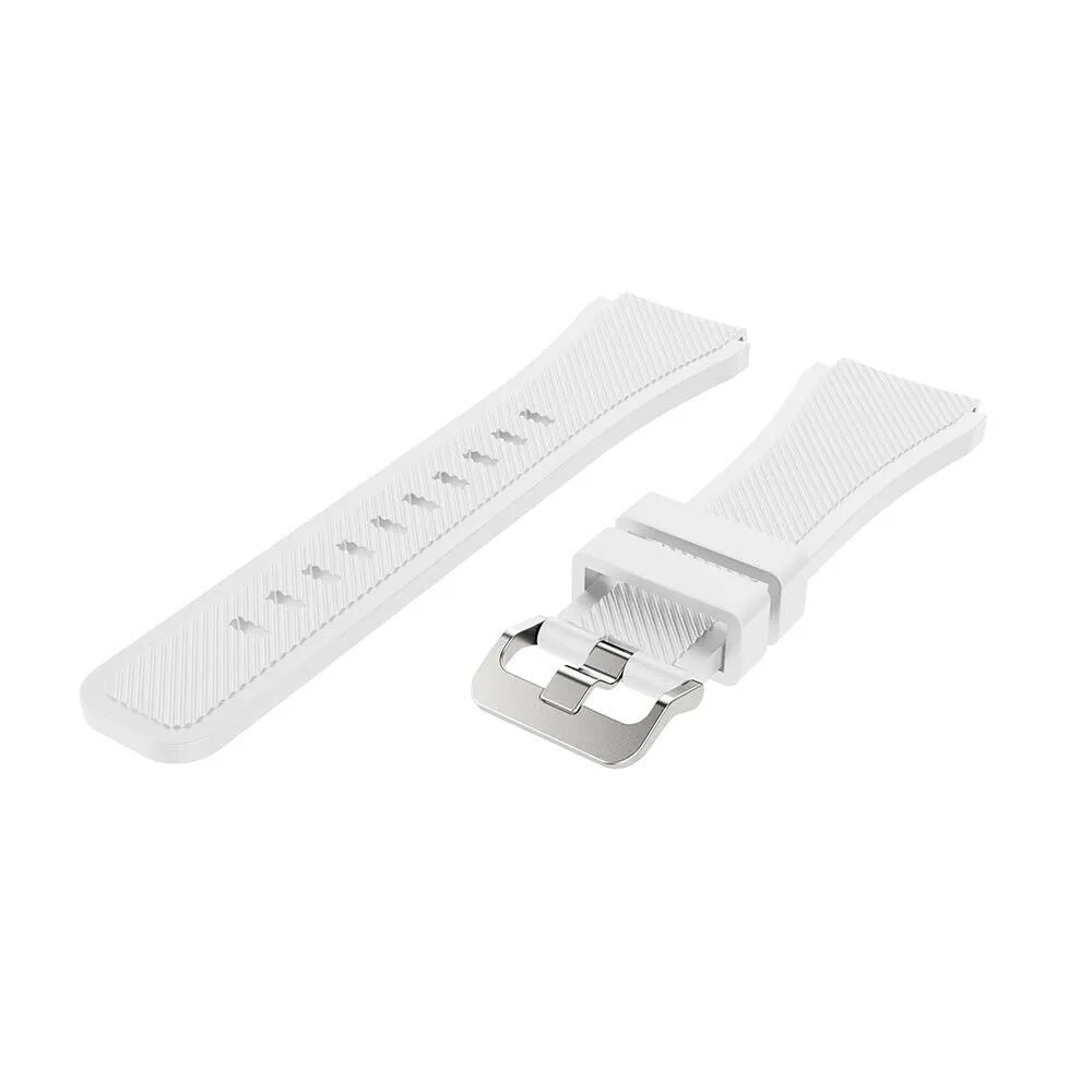 Affordable Luxury Huawei Watch 3 (Pro) Silicone Strap with Buckle (White)  Limited Stock!