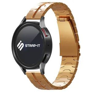 Affordable Luxury Huawei Watch 3 (Pro) Steel Iron Strap (Rose Gold)  Dont Miss Out!