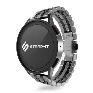 Affordable Luxury Huawei Watch 3 (Pro) Steel Link Strap Duo (Silver/Black)  Limited Release!