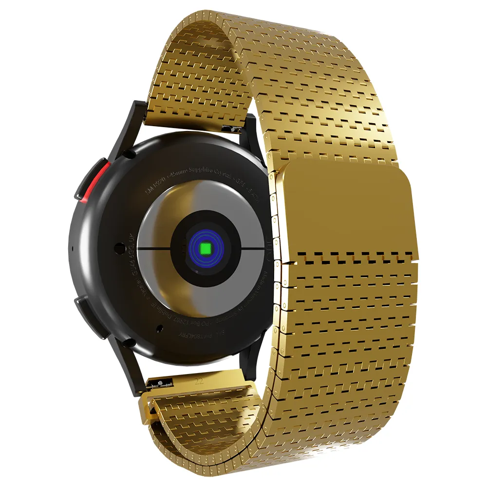 Affordable Luxury Huawei Watch 3 (Pro) Steel Mesh Strap Deluxe (Gold)  Dont Miss Out!
