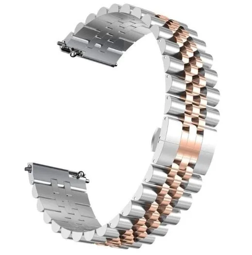 Affordable Luxury Huawei Watch 3 (Pro) Steel Strap Jubilee (Silver/Rose Gold)  Going Fast!