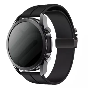 Affordable Luxury Huawei Watch 4 (Pro) Silicone Strap with P-Buckle (Black)  Today Only!