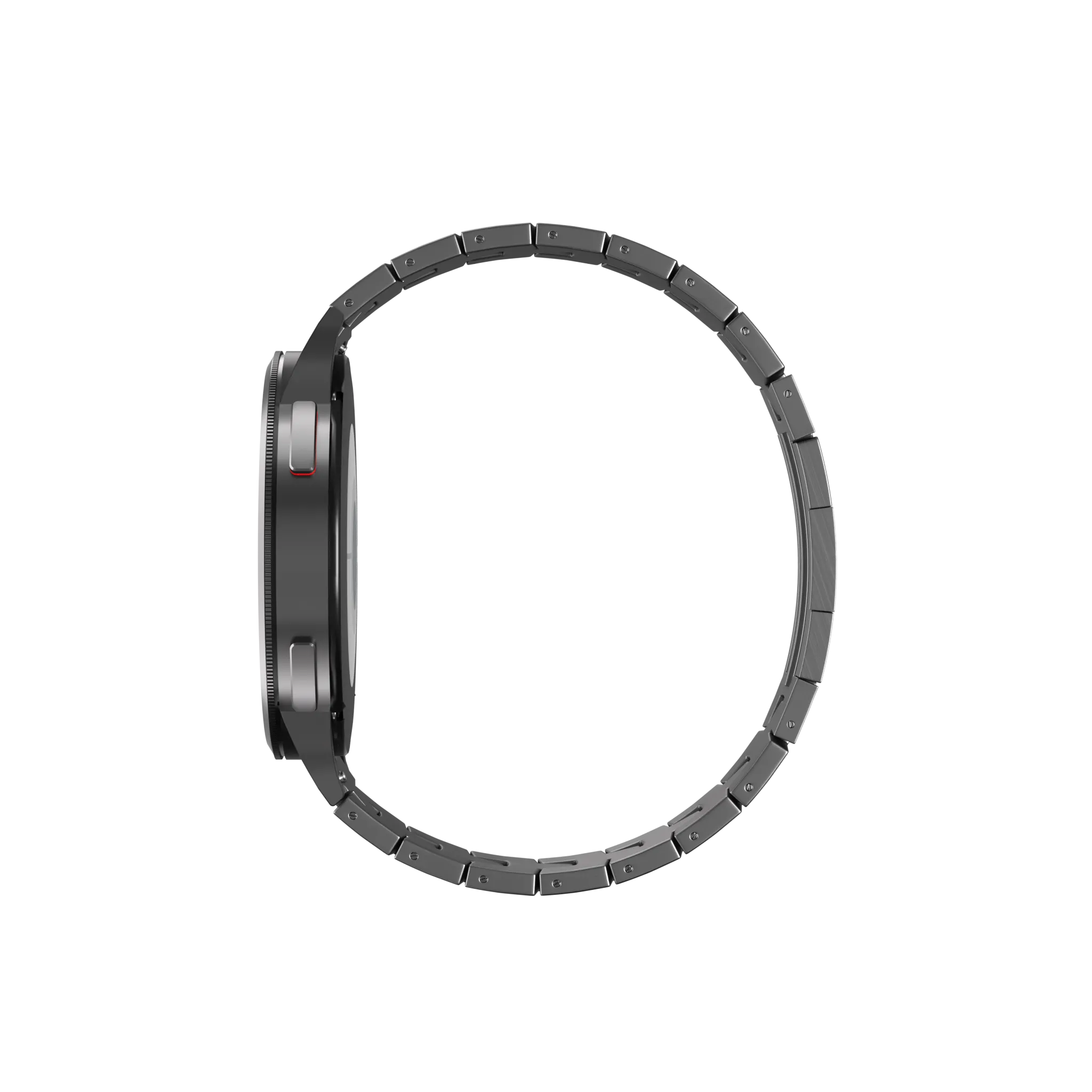 Affordable Luxury Huawei Watch 5 - 46mm Titanium Grain Strap (Flat Buckle) (Graphite)  Today Only!
