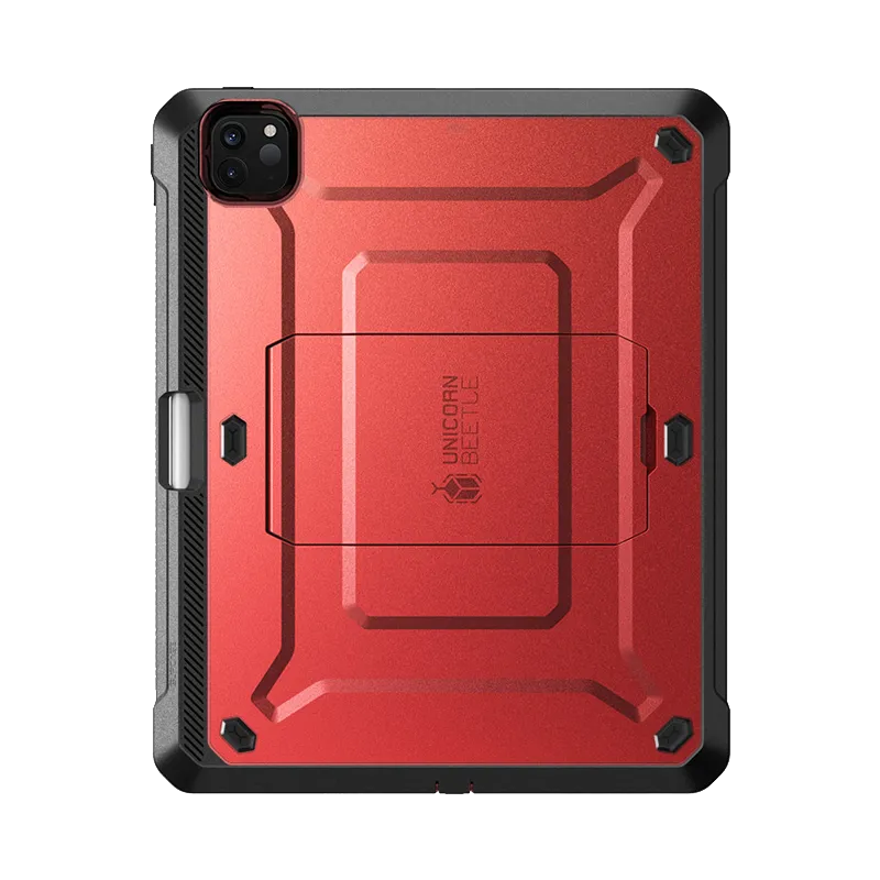 Affordable Luxury iPad Pro 12.9 Inch (2020) Unicorn Beetle Pro Rugged Case-Metallic Red  Limited Release!