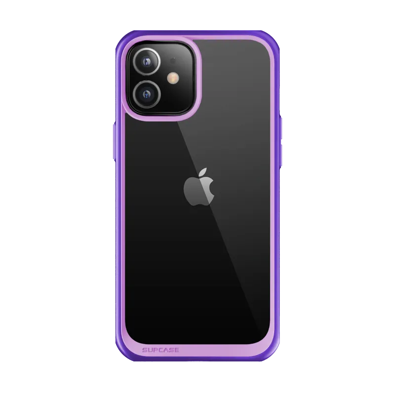 Affordable Luxury iPhone 12 Pro 6.1 inch Unicorn Beetle Style Slim Clear Case-Purple  Last Chance!