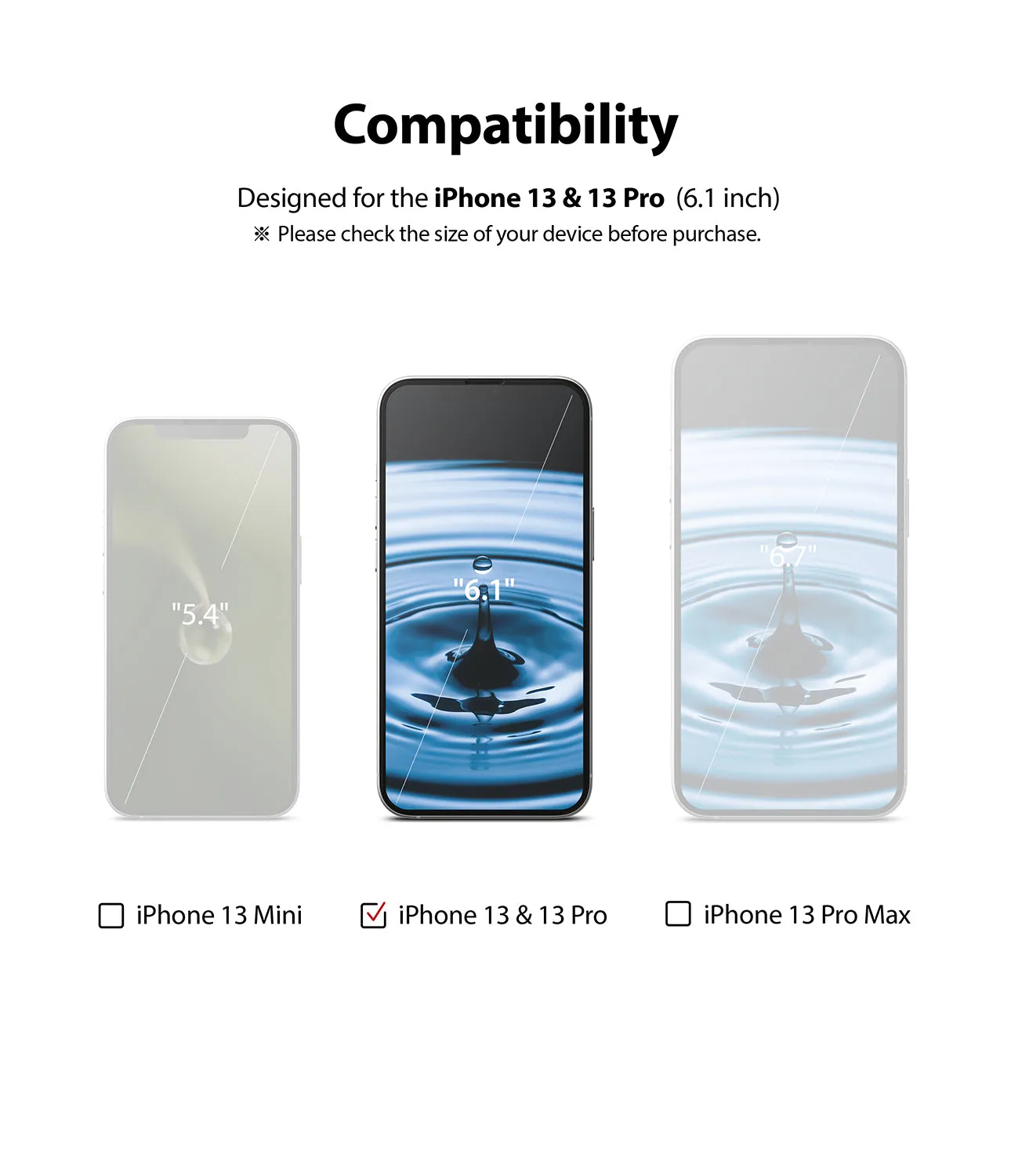 Affordable Luxury iPhone 13 / 13 Pro Screen Protector | Invisible Defender Glass  Going Fast!