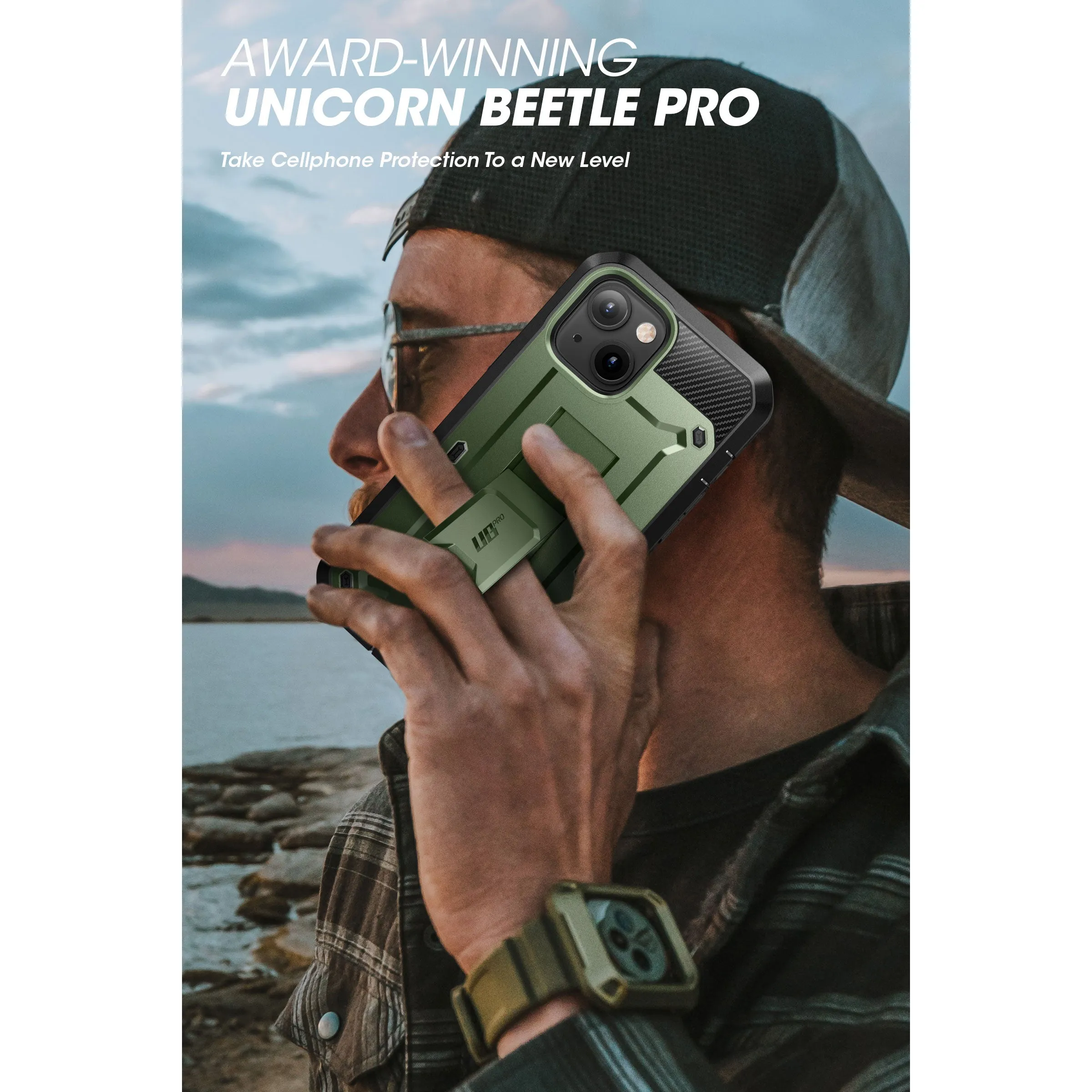 Affordable Luxury iPhone 14 6.1 inch Unicorn Beetle PRO Rugged Case-Dark Green  Dont Miss Out!
