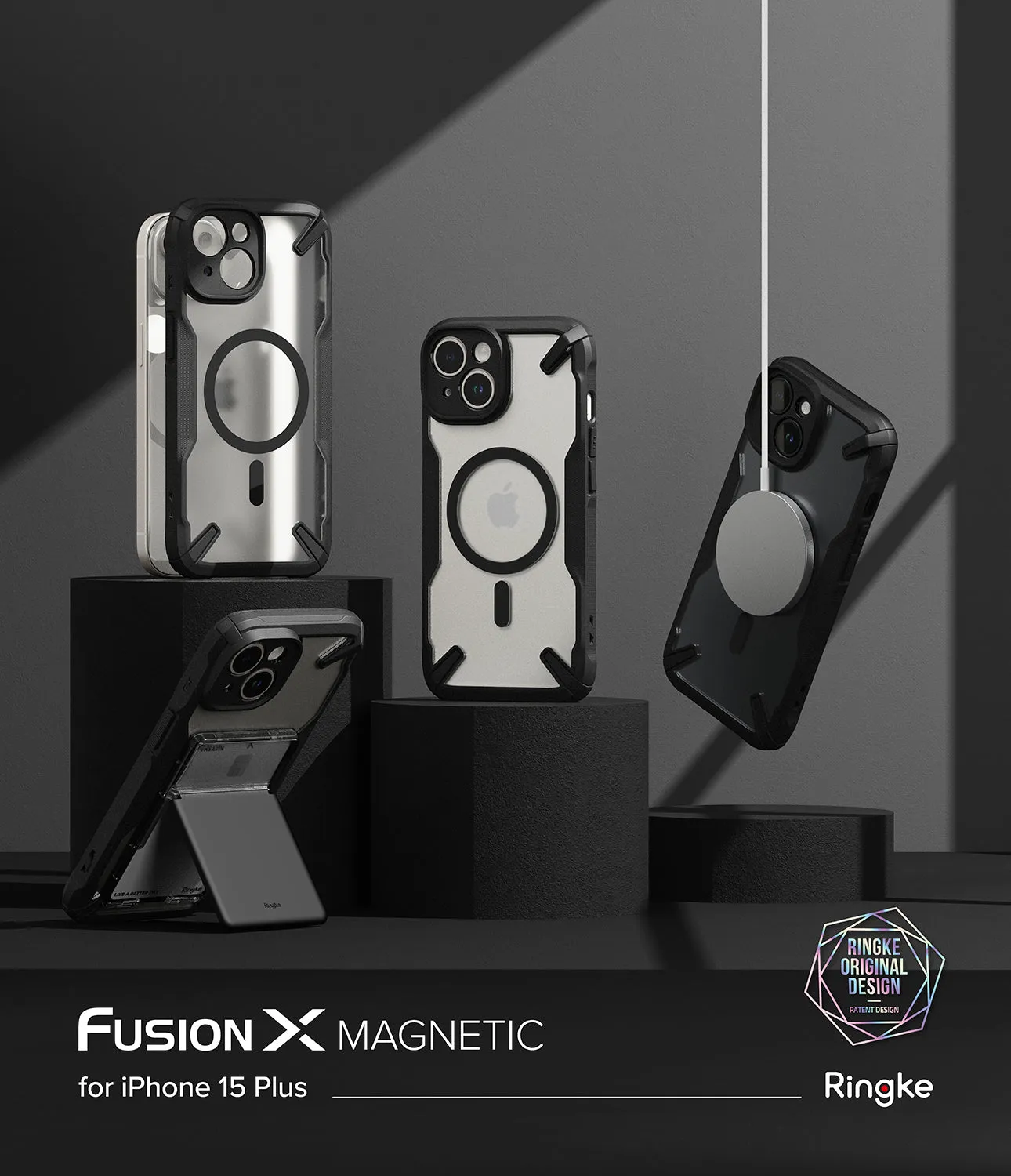 Affordable Luxury iPhone 15 Plus Case | Fusion-X Magnetic Matte Black  Limited Availability!