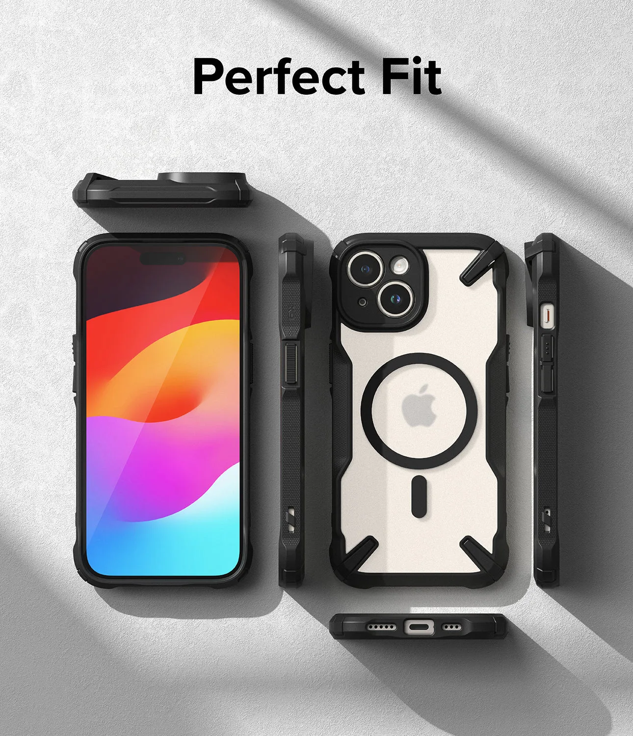 Affordable Luxury iPhone 15 Plus Case | Fusion-X Magnetic Matte Black  Limited Availability!