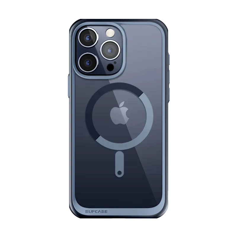 Affordable Luxury iPhone 15 Pro 6.1 inch Unicorn Beetle MAG Slim Clear MagSafe Case-Blue  Limited Stock!