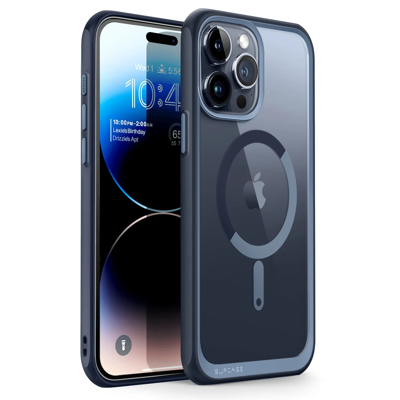 Affordable Luxury iPhone 15 Pro 6.1 inch Unicorn Beetle MAG Slim Clear MagSafe Case-Blue  Limited Stock!