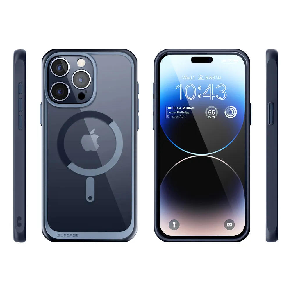 Affordable Luxury iPhone 15 Pro 6.1 inch Unicorn Beetle MAG Slim Clear MagSafe Case-Blue  Limited Stock!