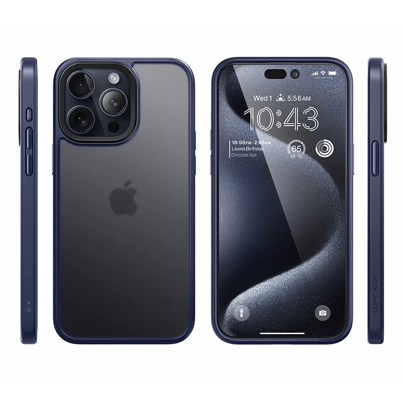 Affordable Luxury iPhone 15 Pro Max 6.7 inch Unicorn Beetle Style Slim Clear Case-Blue  Ends Soon!