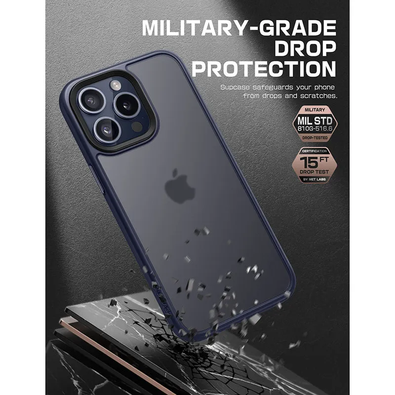 Affordable Luxury iPhone 15 Pro Max 6.7 inch Unicorn Beetle Style Slim Clear Case-Blue  Ends Soon!