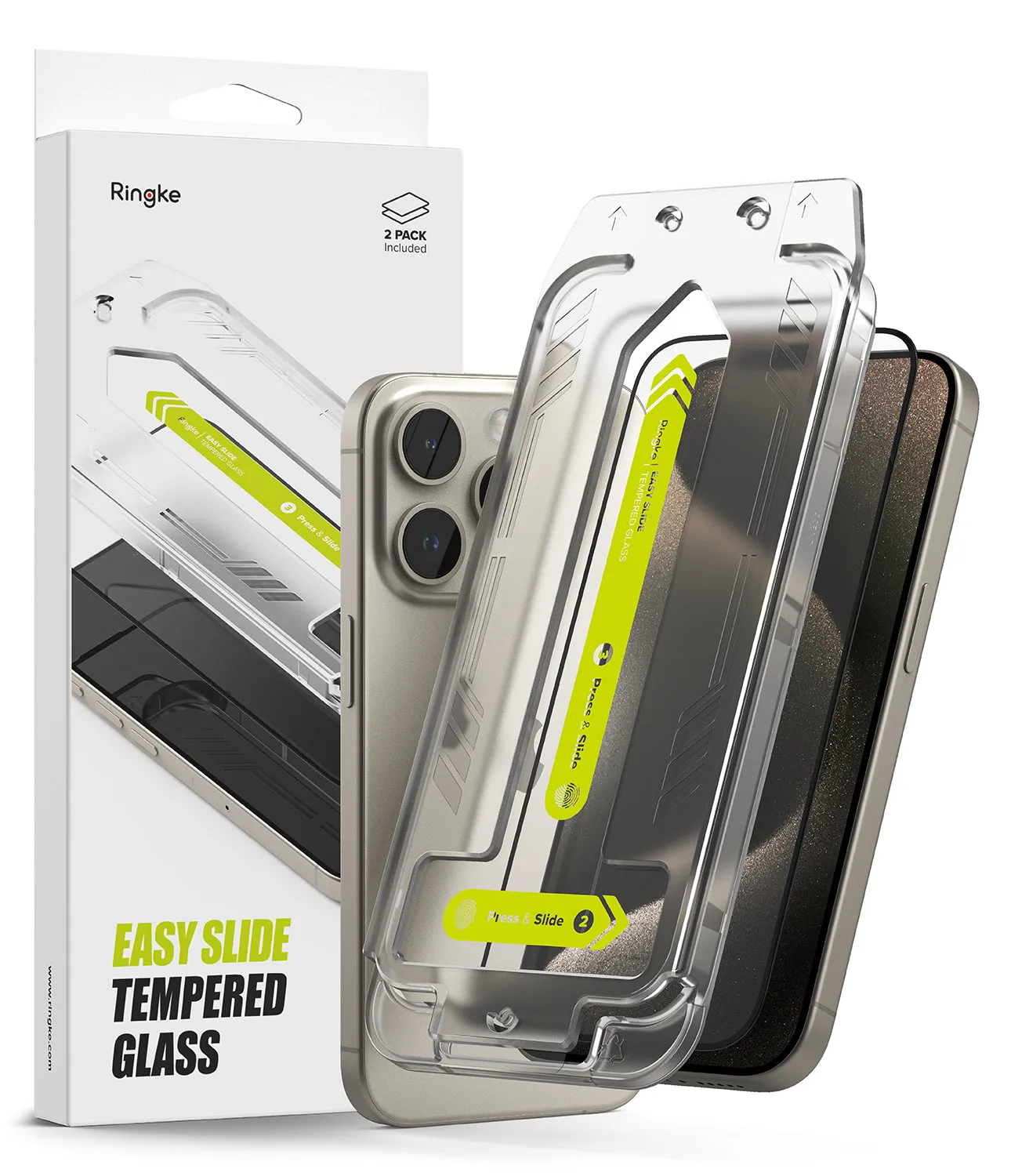 Affordable Luxury iPhone 15 Pro Max Screen Protector | Easy Slide Tempered Glass  Last Chance!