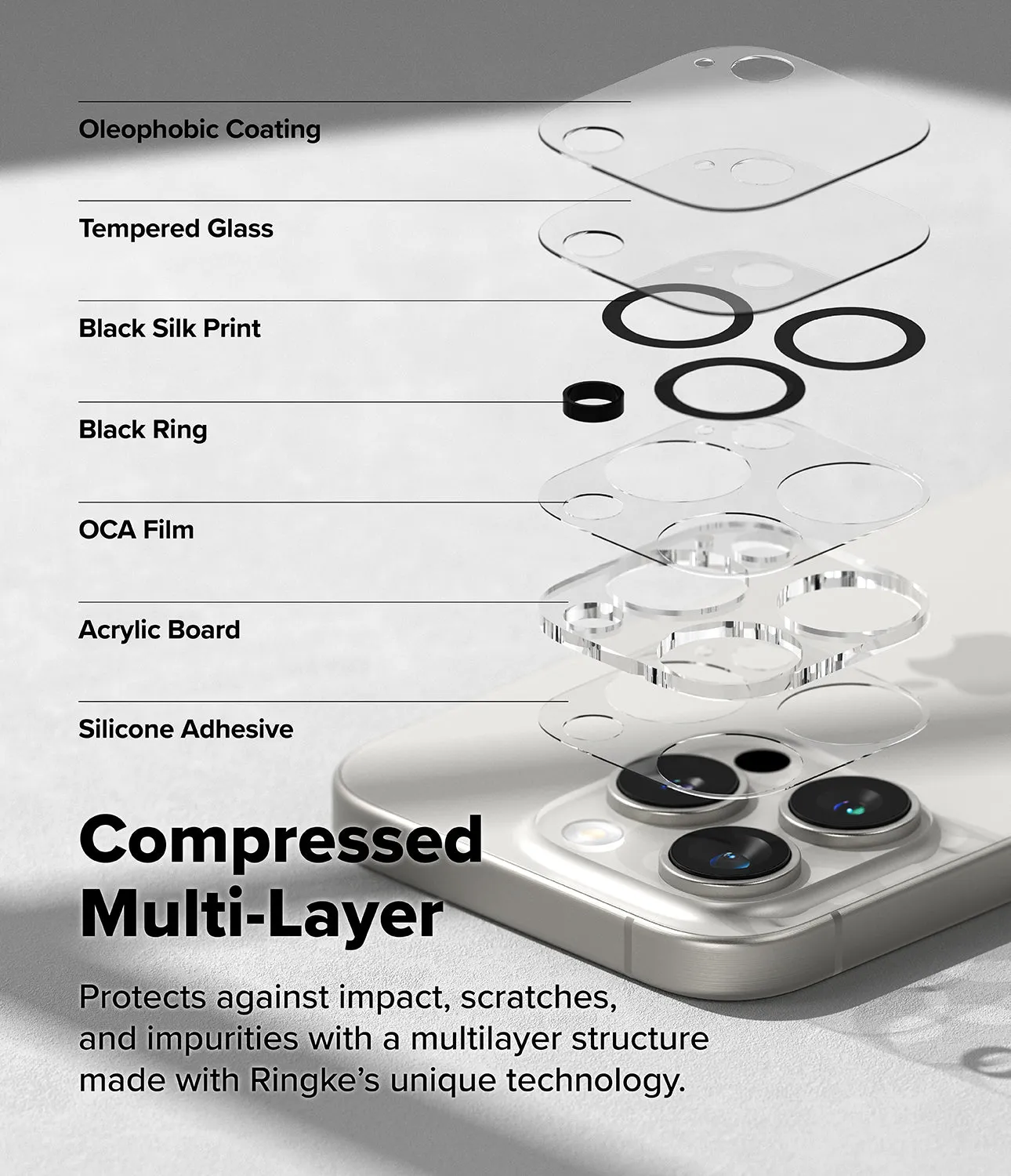 Affordable Luxury iPhone 16 Pro Max / 16 Pro | Camera Glass [2 Pack]  Last Few Pieces!
